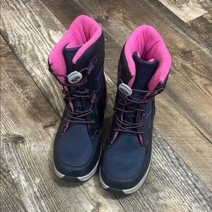 totes Pink and Blue Winter Boots